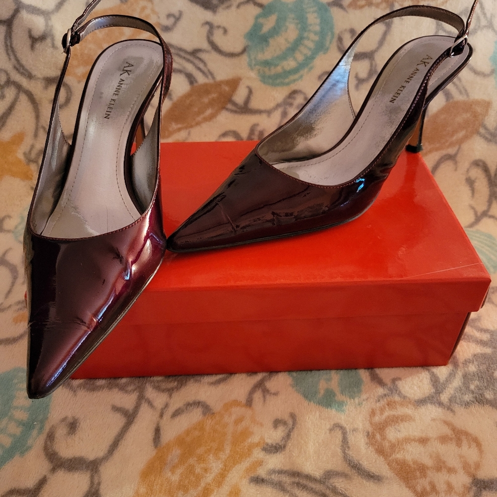 Anne Klein Burgundy Heels